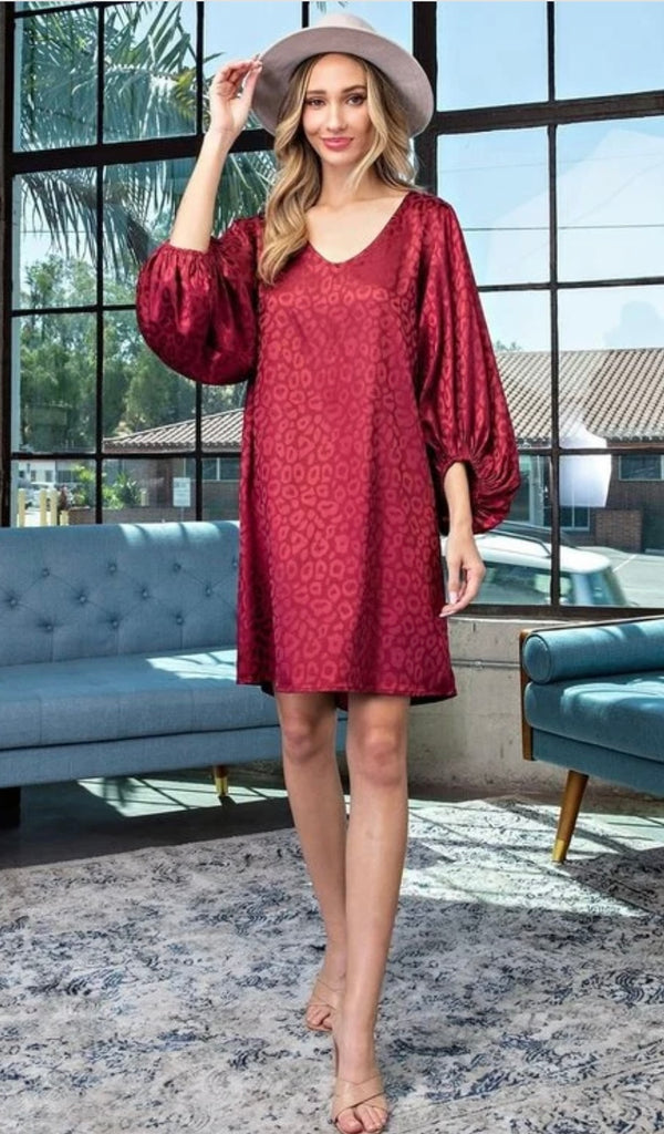 red leopard satin dress Red Leopard Maxi Dress KETA GUTMANE