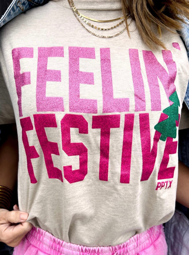 Feelin’ Festive Glitter Tee