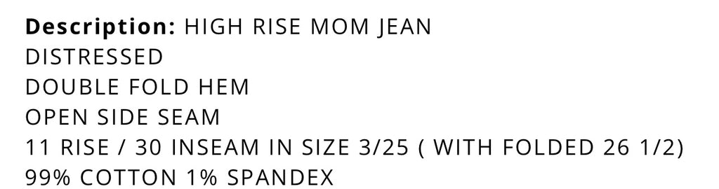 Kancan Distressed Mom Jeans