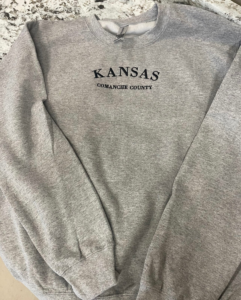 Comanche County Embroidered Sweatshirt