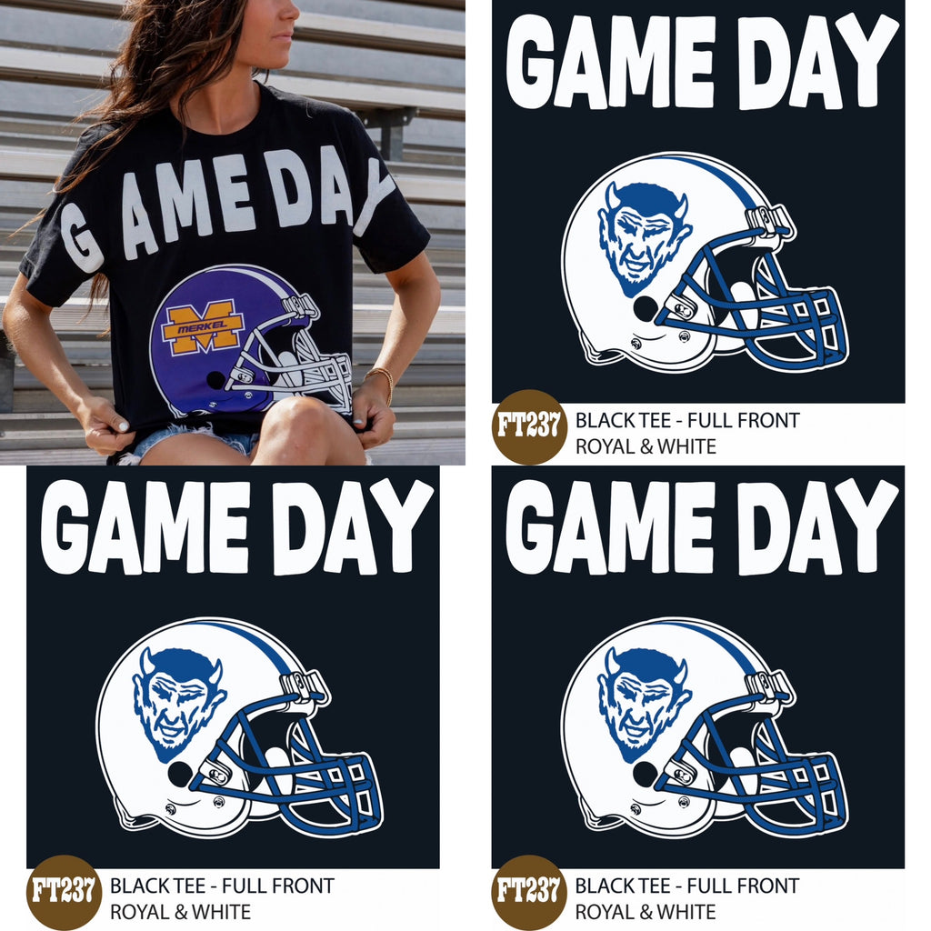 PREORDER Sedan Blue Devil Football Helmet GAMEDAY Tee