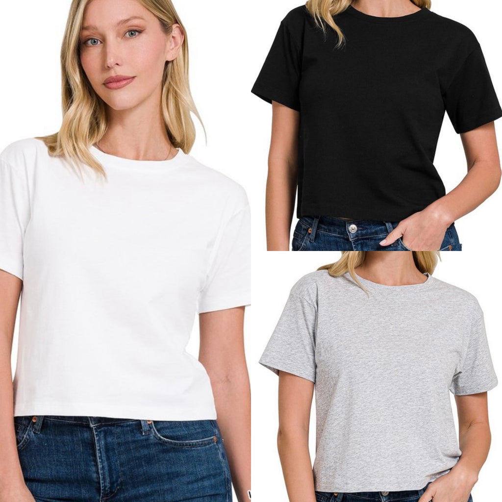 Cropped Basic Tees