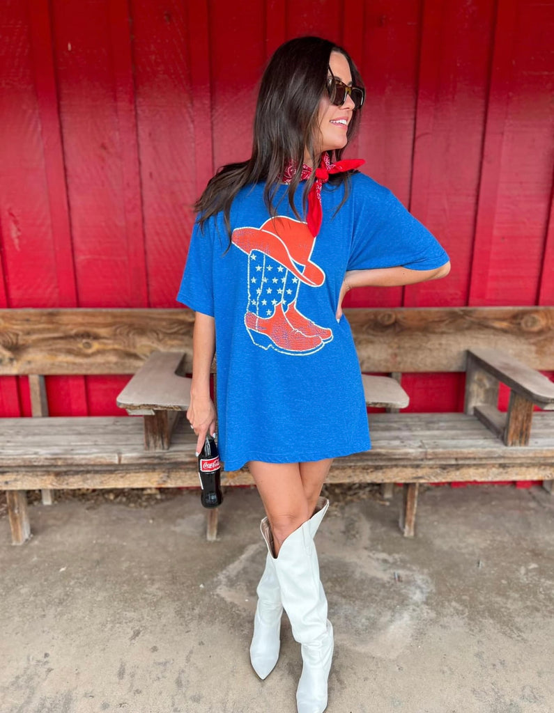 USA Hat + Boots Tee