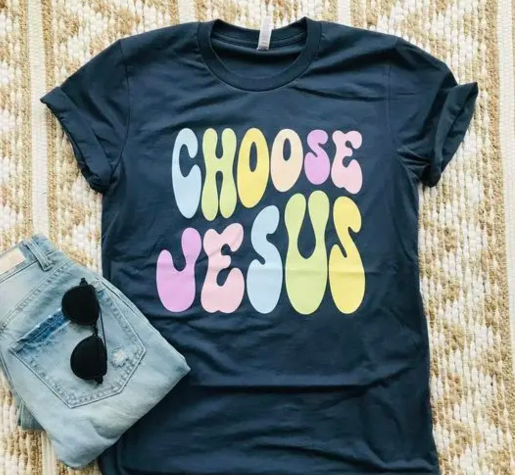 Choose Jesus Navy Tee