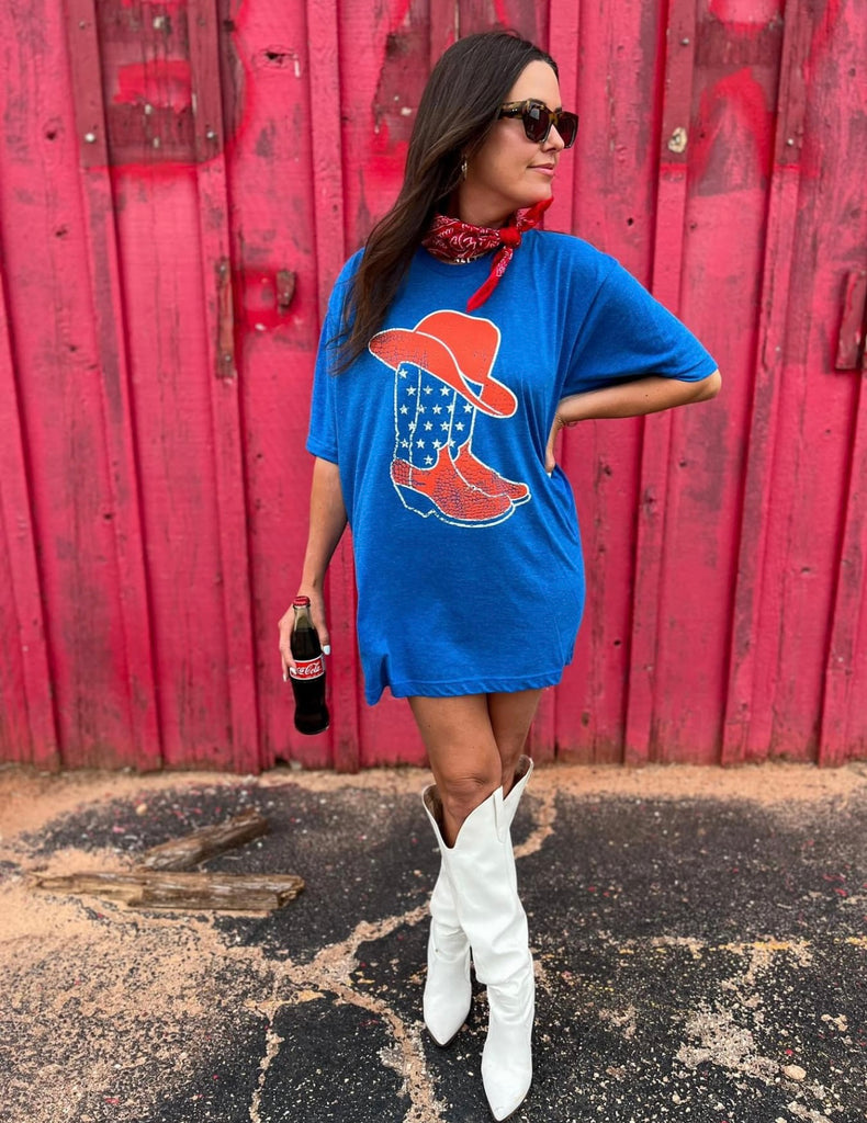USA Hat + Boots Tee