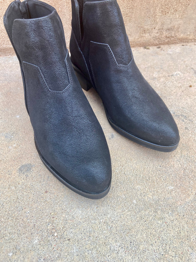 Split Booties Corky’s Black Split Booties | Speckles & Stripes