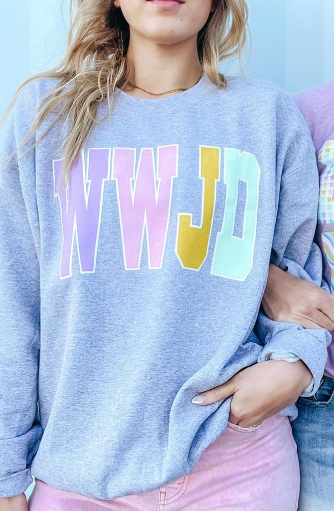 WWJD Pastel Sweatshirt