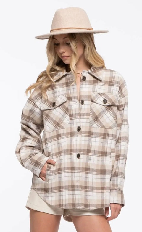 Spring Plaid Shacket | Speckles & Stripes
