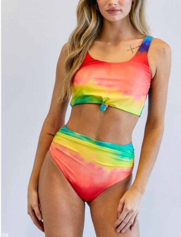Tie-Dye Bikini Speckles Stripes