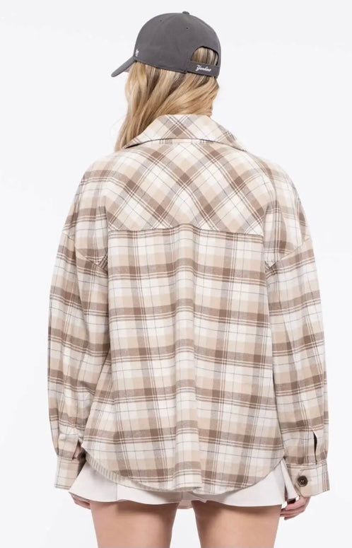 Spring Plaid Shacket | Speckles & Stripes