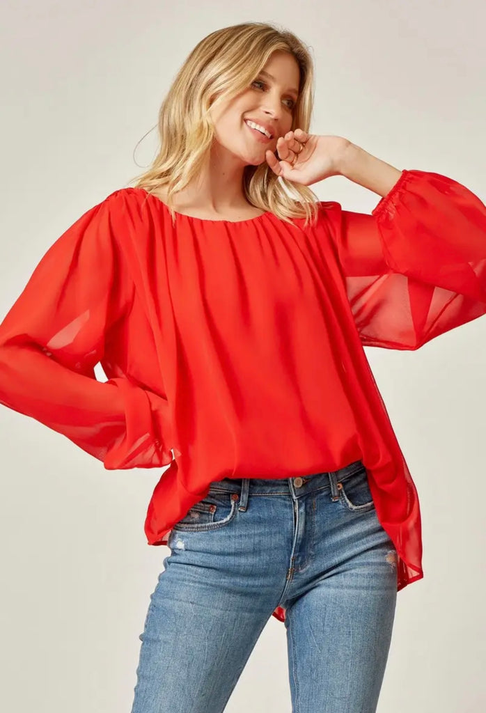 Gorgeous Red Holiday Top
