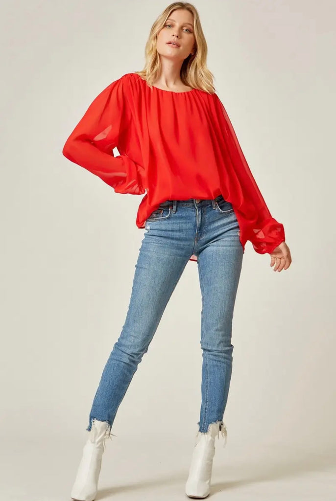 Gorgeous Red Holiday Top