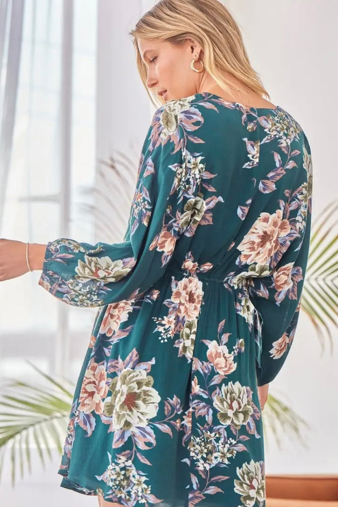 Fall Floral Dress